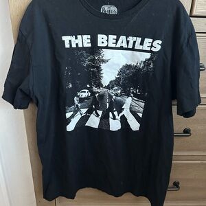 The Beatles Black Graphic Tee